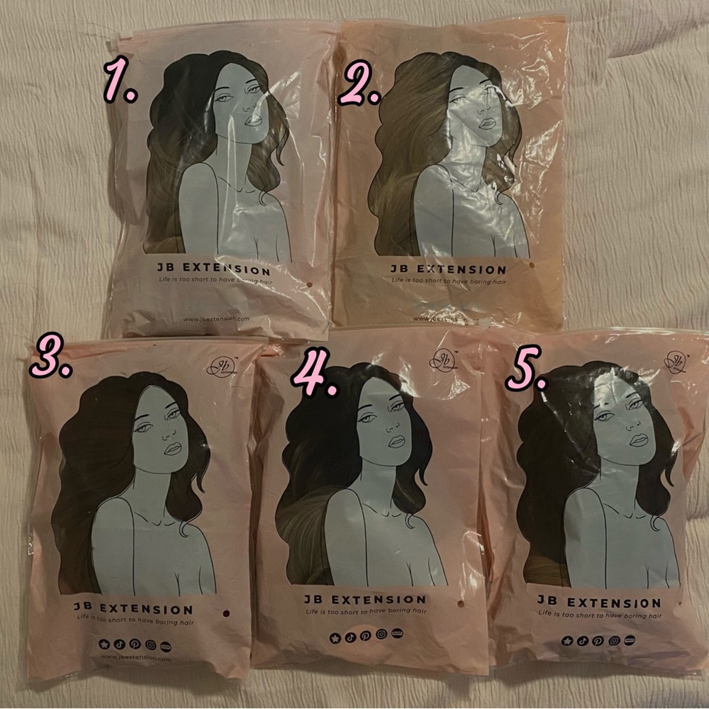 5 JB Extension Wigs